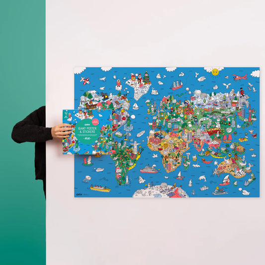 POSTER XL ATLAS + PEGATINAS