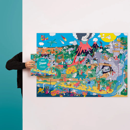 POSTER XL DINOS + PEGATINAS
