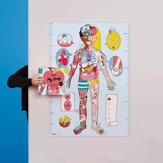 POSTER XL CUERPO HUMANO + PEGATINAS
