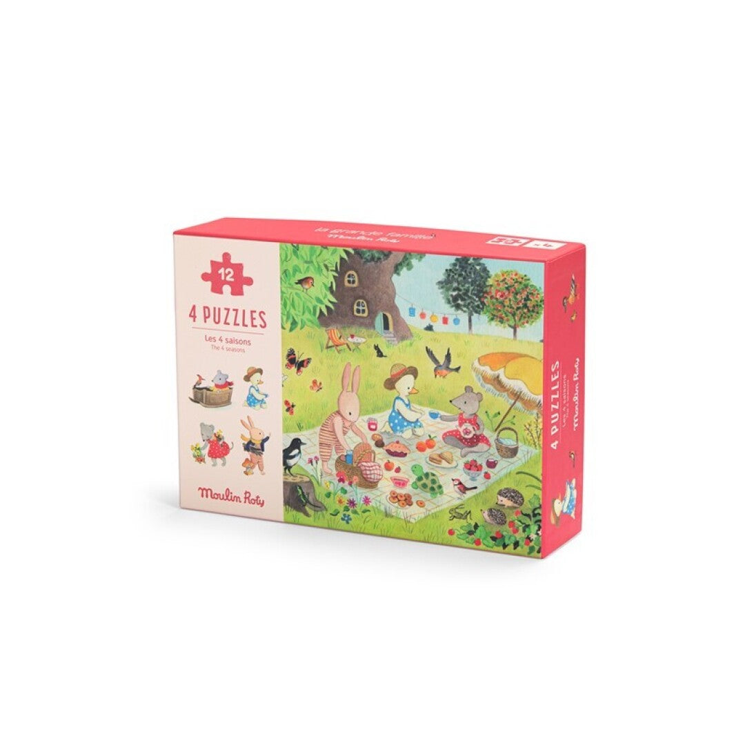 4 Mini Puzles Las Estaciones