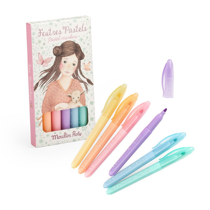 6 Rotuladores Pastel Rosalies