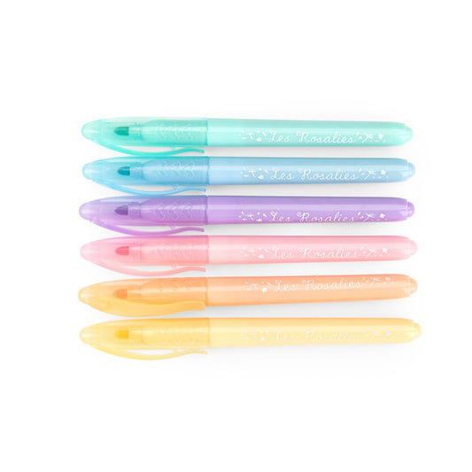 6 Rotuladores Pastel Rosalies