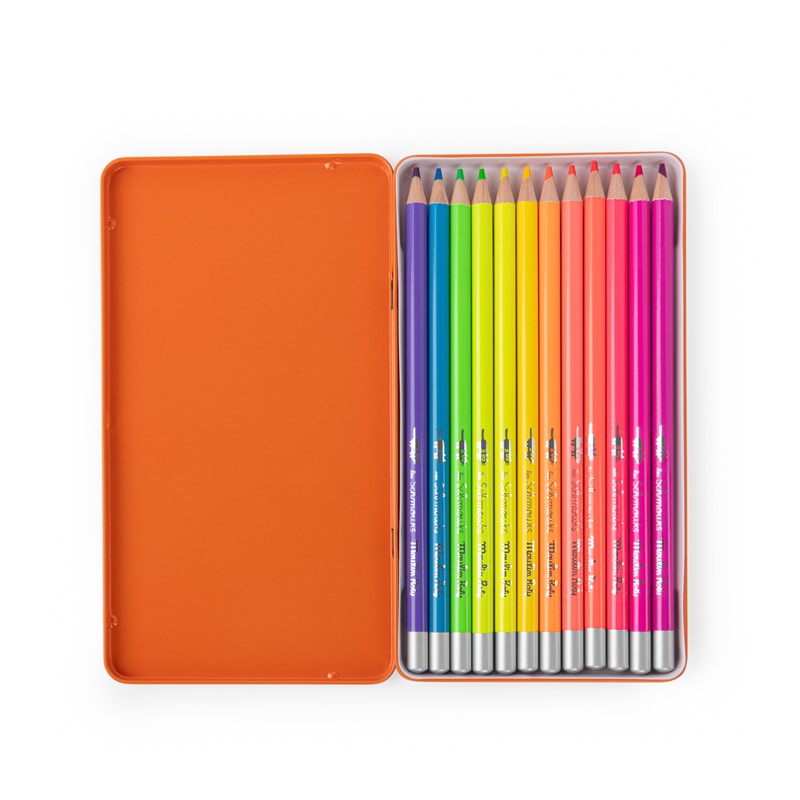 12 Lápices de Colores Neón