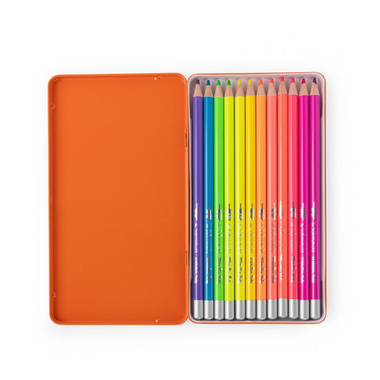 12 Lápices de Colores Neón
