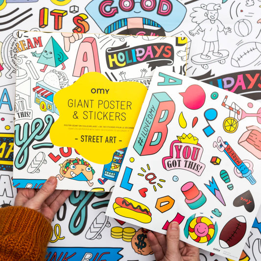 POSTER XL STREET ART + PEGATINAS