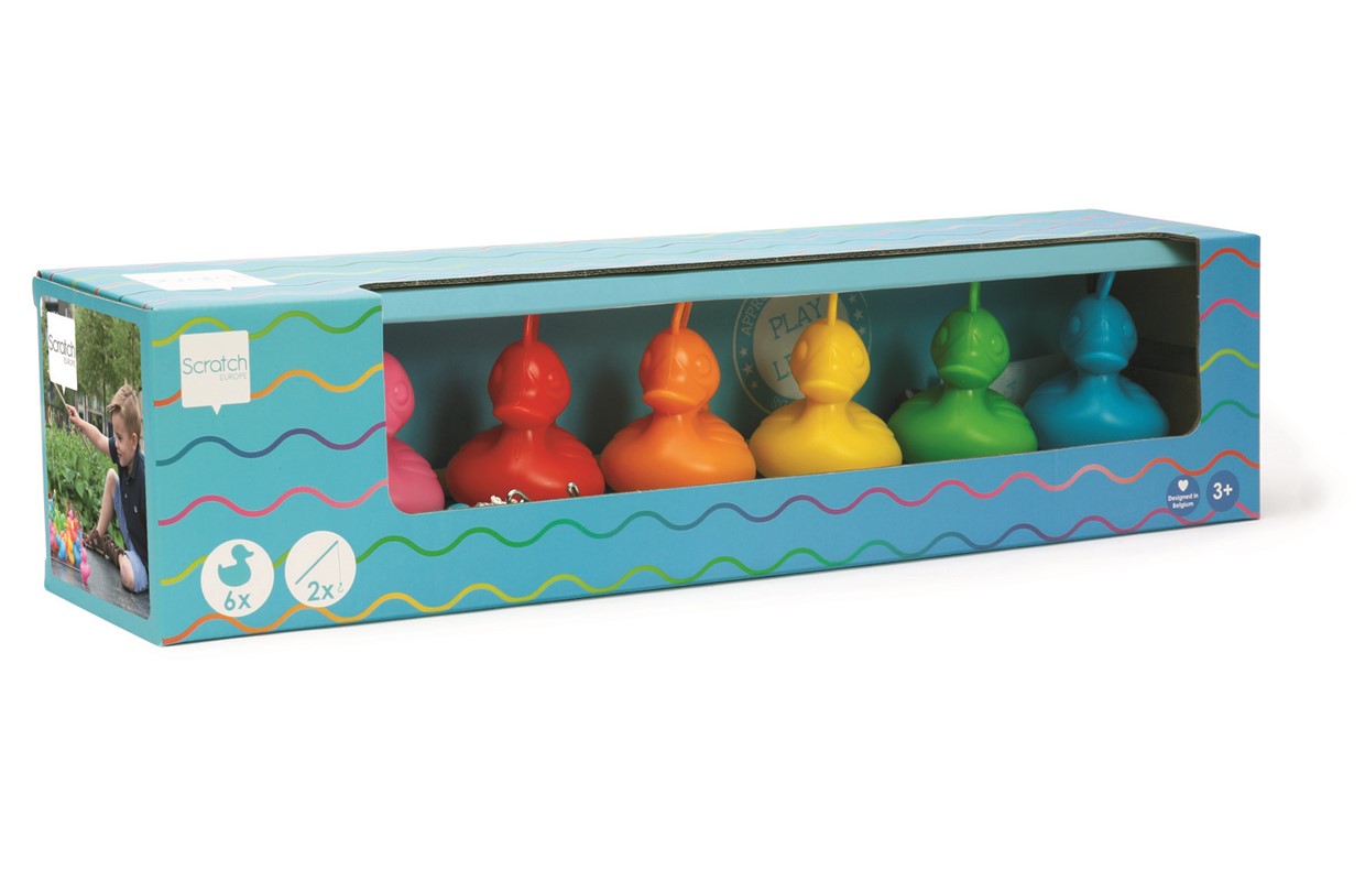 Set 6 Patos + 2 Cañas de Pescar