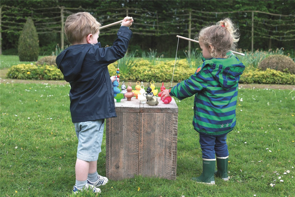 Set 6 Patos + 2 Cañas de Pescar