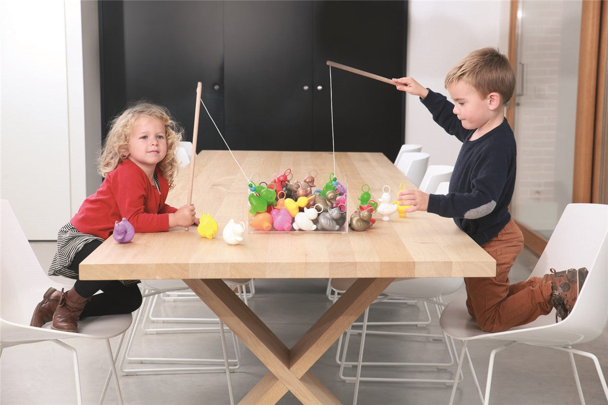 Set 6 Patos + 2 Cañas de Pescar