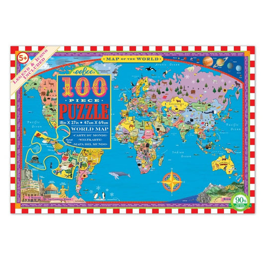 PUZLE MAPA DEL MUNDO EEBOO