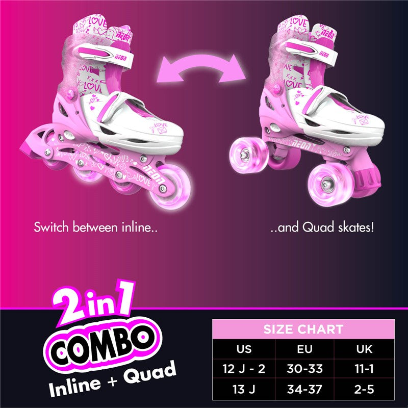 Patines Combo Rosa T.34-37