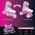 Patines Combo Rosa T.34-37