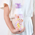Botella Acero Flores 500 ml