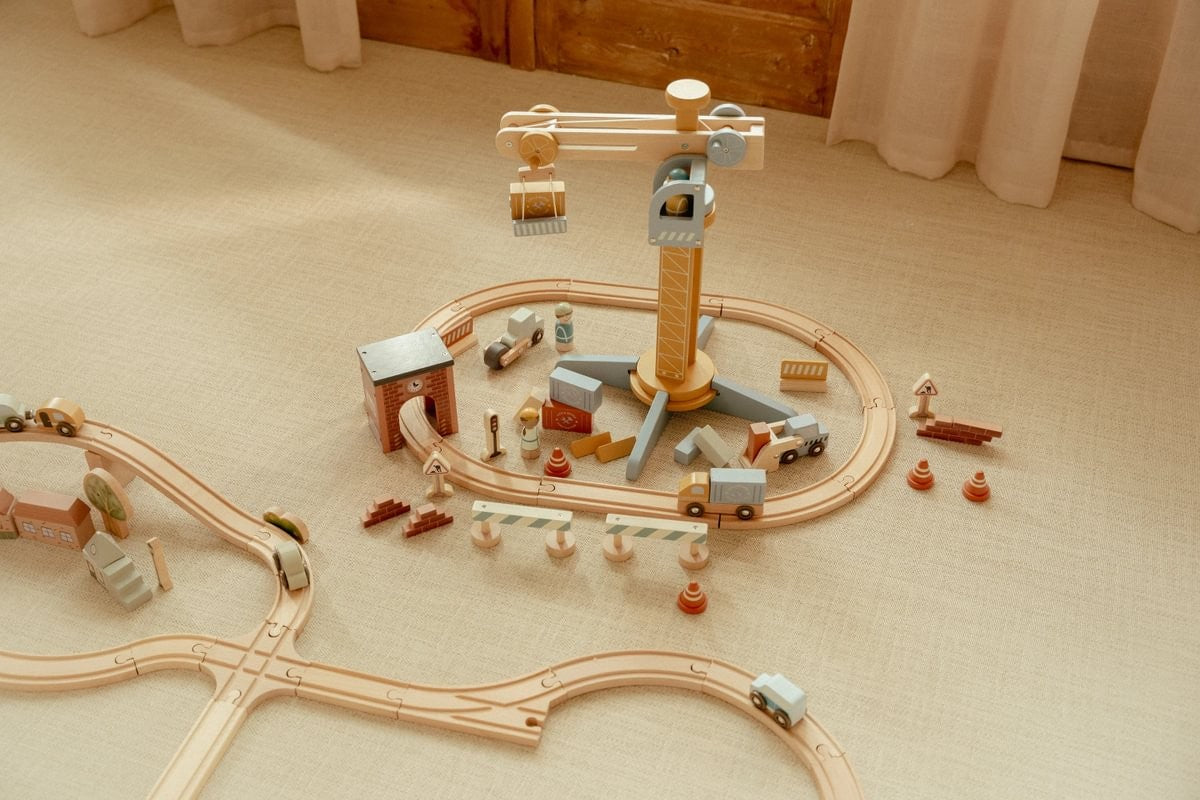 Set de Construcción con Grúa