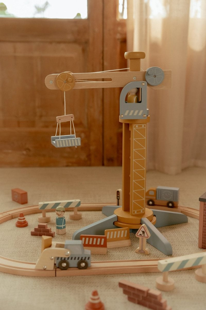 Set de Construcción con Grúa