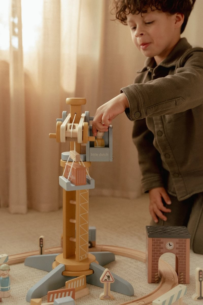 Set de Construcción con Grúa