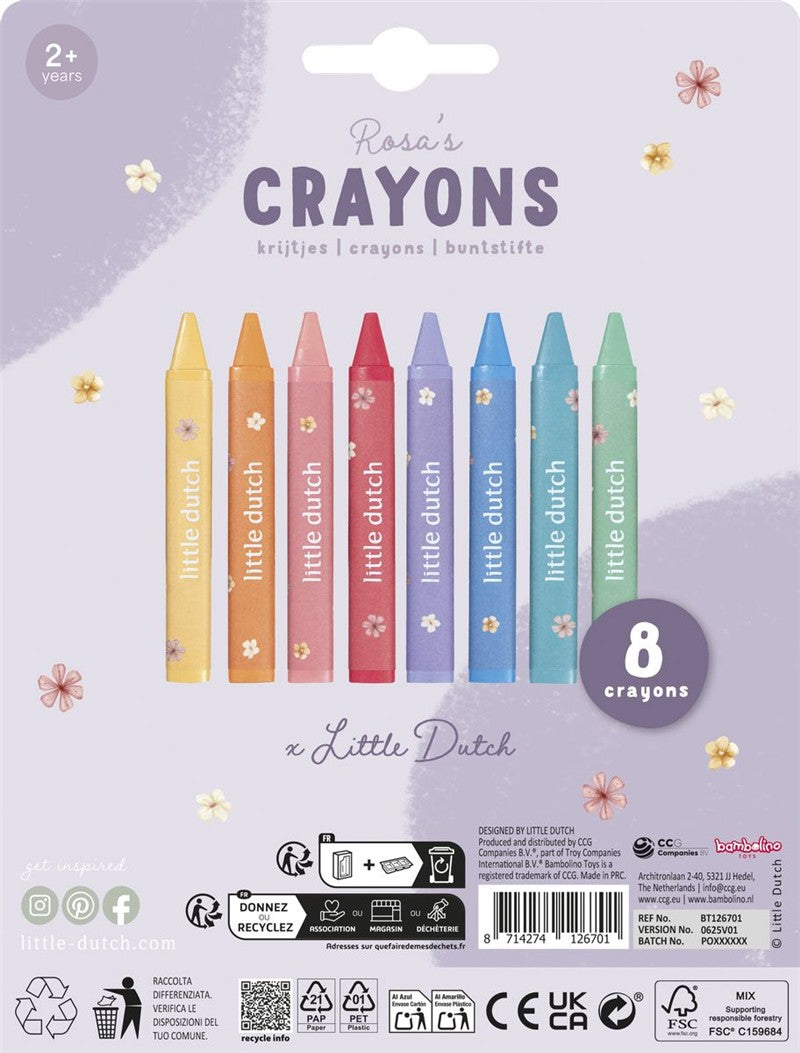 Crayones de Cera Rosa