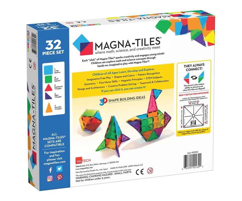 Magna-T Clear Col 32 pcs