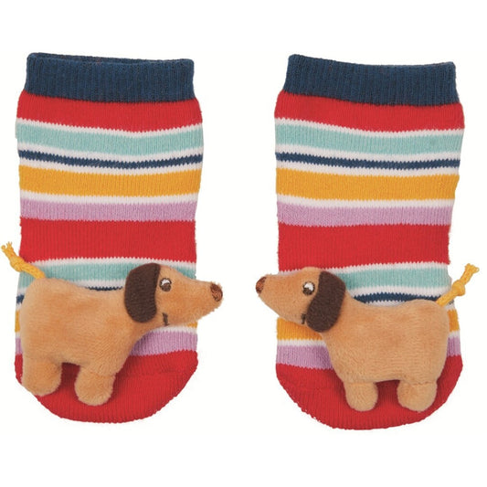 Calcetines con sonajero Perro Salchicha