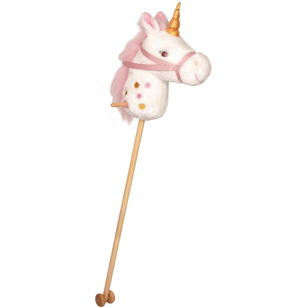 Caballito de palo Unicornio