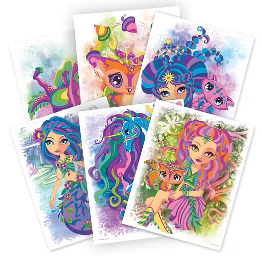 Juego de libros para colorear - Nenuphia