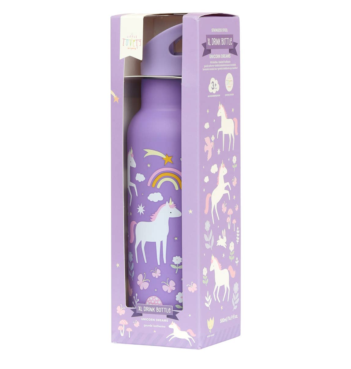 Botella Acero Unicornio 500 ml