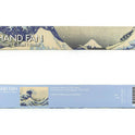 Ventilador de mano, bambú, Hokusai, La gran ola