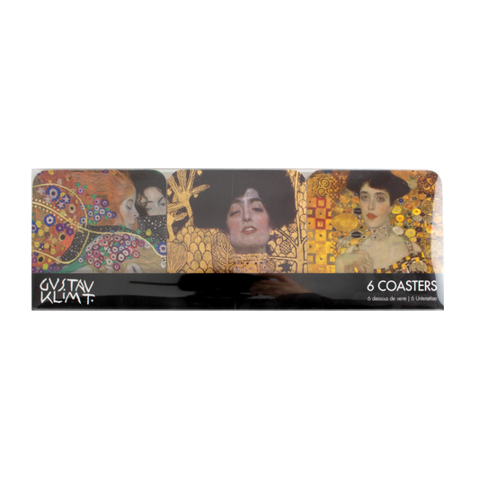 Posavasos, juego de 6, obras maestras de Gustav Klimt