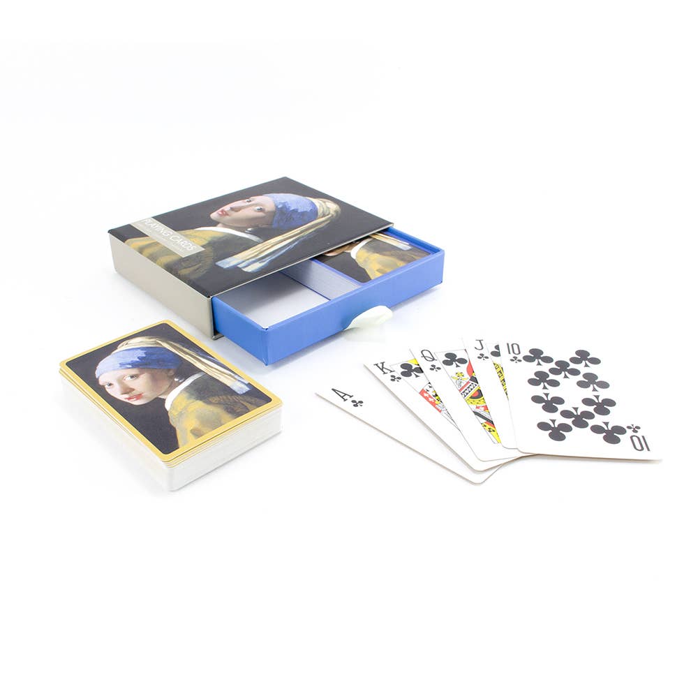 2 juegos de cartas en caja de regalo, La chica de la perla