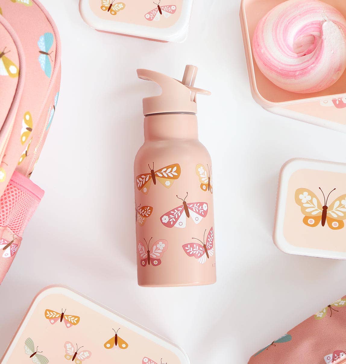 Botella Acero Mariposas 350 ml