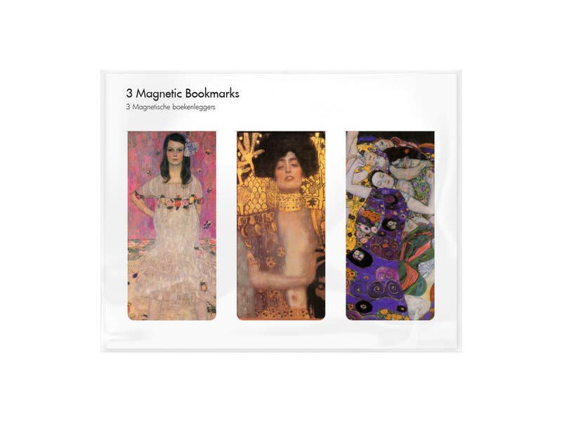 Set de 3, marcador magnético, Klimt