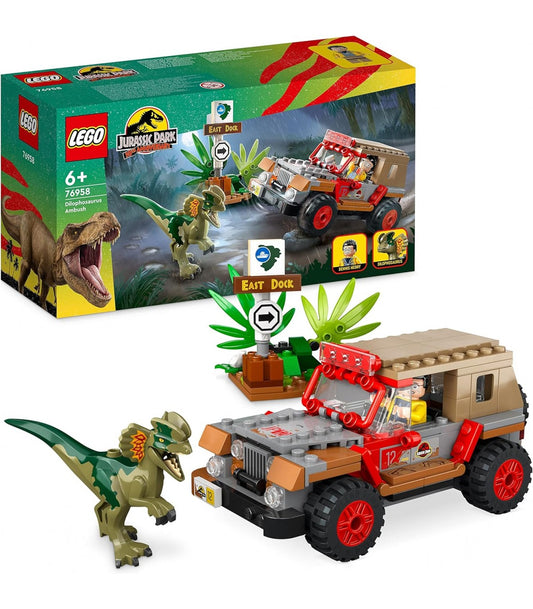 LEGO JURASSIC WORLD EMBOSCADA DEL DILOFOSAURIO
