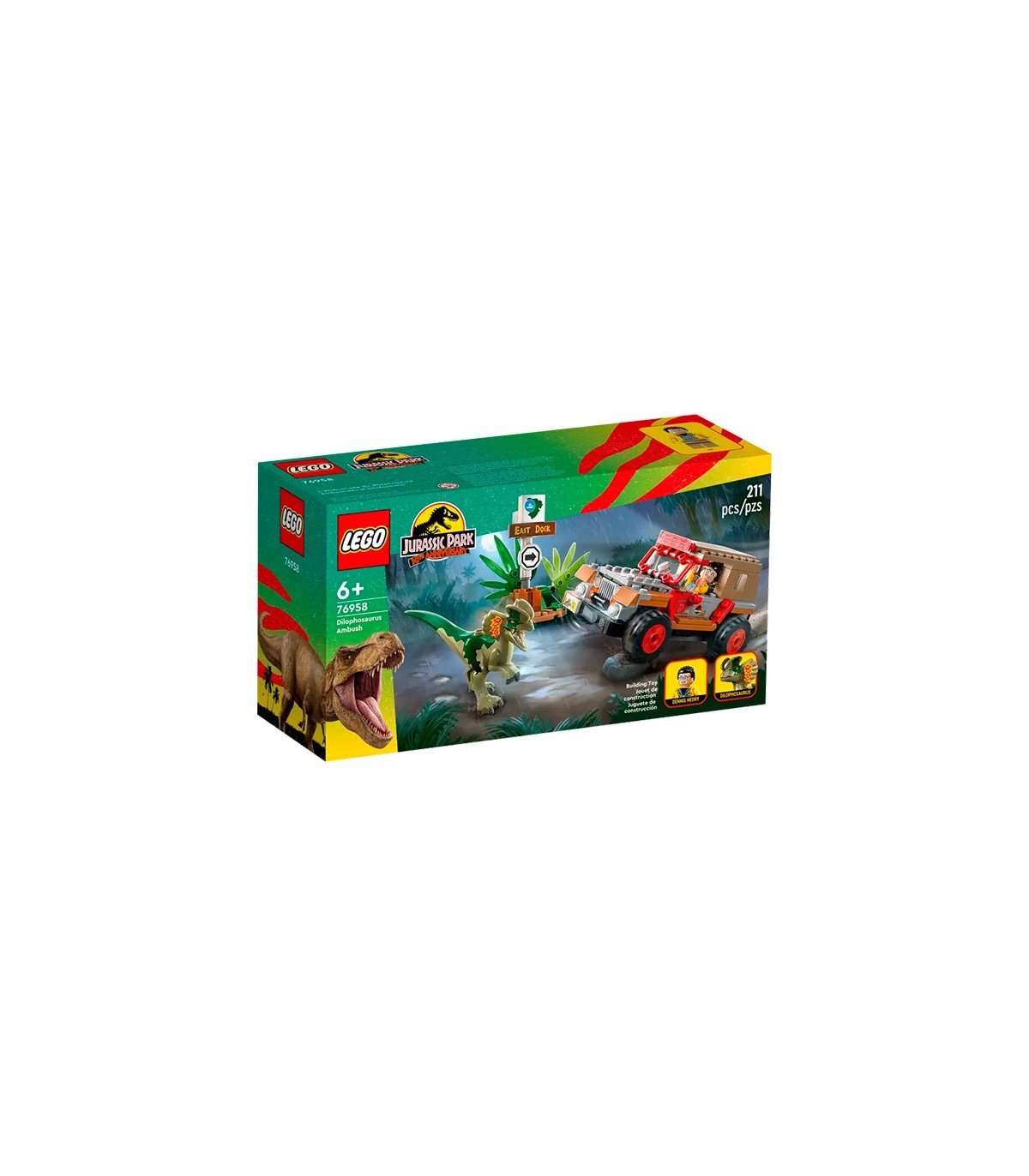 LEGO JURASSIC WORLD EMBOSCADA DEL DILOFOSAURIO