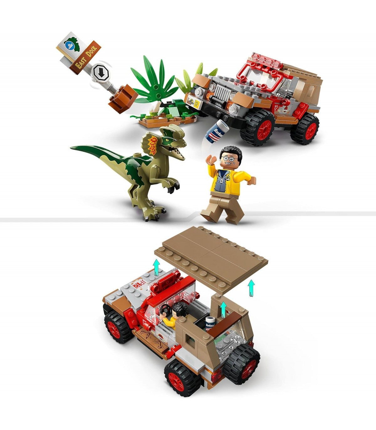 LEGO JURASSIC WORLD EMBOSCADA DEL DILOFOSAURIO