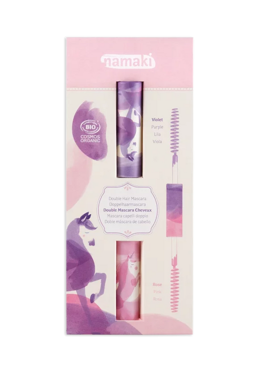 MASCARA DE PELO DOBLE - Rosa & Púrpura