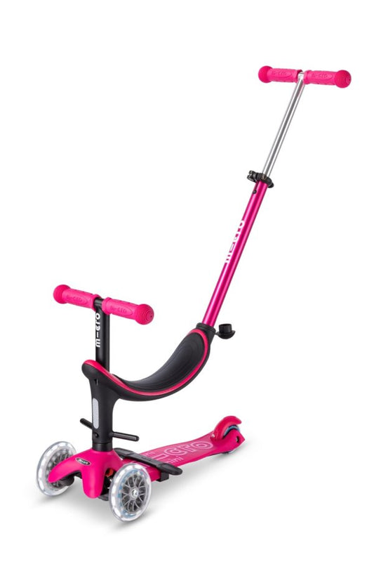 Patinete 4en1 LED ROSA
