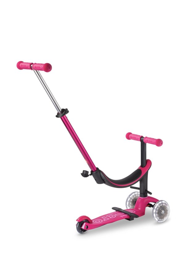 Patinete 4en1 LED ROSA