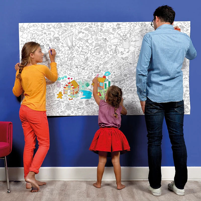 POSTER XXL PARA COLOREAR