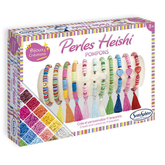 Perles Heishi Pompons